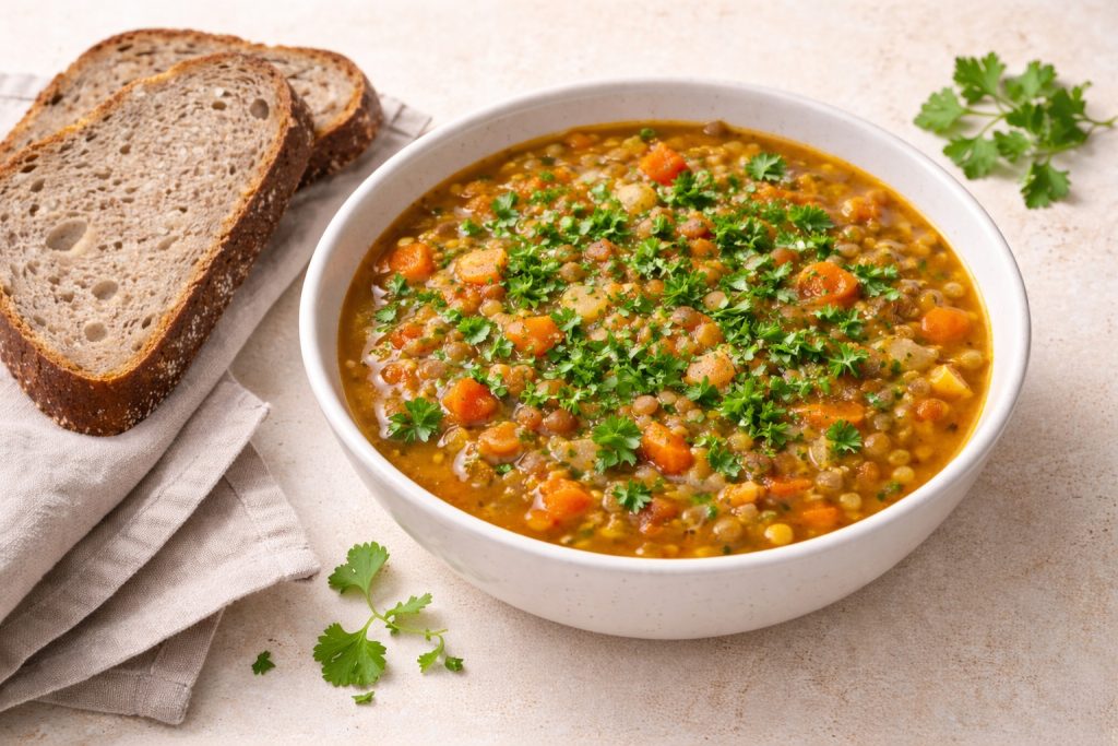 Zupa z soczewicy.