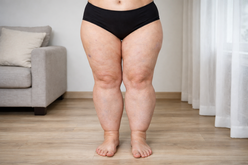 Lipodemia to choroba tkanki tłuszczowej podskórnej.